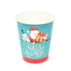 12 Gobelets En Carton Bleu Et Rouge Joyeux Noël De 270 Ml -Déguisements Soldes 12 vasos de feliz navidad azul y rojo de 270 ml 194011
