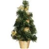 Arbre De Noël Avec Décoration Dorée Et Pot 40 Cm -Déguisements Soldes arbol de navidad decorado oro de 40 cm con maceta 108840