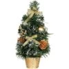 Arbre De Noël Neigé Avec Décoration Dorée Et Pot 40 Cm -Déguisements Soldes arbol de navidad decorado oro nevado de 40 cm con maceta 108842