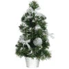 Arbre De Noël Neigé Avec Décoration Argent Et Pot 30 Cm 2 Arbre De Noël Neigé Avec Décoration Argent Et Pot 30 Cm -Déguisements Soldes arbol de navidad decorado plata nevado de 30 cm con maceta 108828