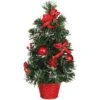 Arbre De Noël Neigé Avec Décoration Rouge Et Pot 40 Cm -Déguisements Soldes arbol de navidad decorado rojo nevado de 40 cm con maceta 108834