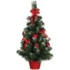 Arbre De Noël Neigé Avec Décoration Rouge Et Pot 60 Cm 1 Arbre De Noël Neigé Avec Décoration Rouge Et Pot 60 Cm -Déguisements Soldes arbol de navidad decorado rojo nevado de 60 cm con maceta 108844