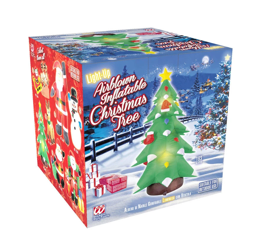 Sapin De Noël Lumineux Gonflable De 183 Cm Avec Ventilateur 3 Sapin De Noël Lumineux Gonflable De 183 Cm Avec Ventilateur – Image 2