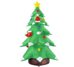 Sapin De Noël Lumineux Gonflable De 183 Cm Avec Ventilateur