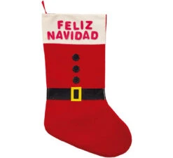 Sac Botte Du Père Noël Joyeux Noël 55 Cm