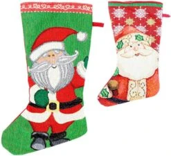 Chaussette Père Noël 45 Cm De Différentes Couleurs