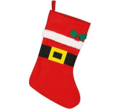 Botte Rouge Du Père Noël Aec Ceinture 44 Cm