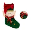 Chaussette De Décoration De Noël Elfe 56 Cm