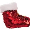 Chaussette Du Père Noël Avec Paillettes 10 Cm -Déguisements Soldes calcetin de papa noel con lentejuela 10 cm 115713