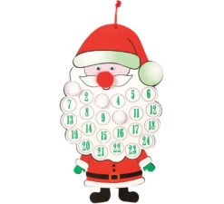 Calendrier De L'Avent Du Père Noël 34 Cm
