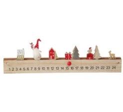 Calendrier Père Noël 40 Cm Bois