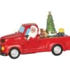 Camionette Du Père Noël Lumineux Avec Musique Et Mouvement 27x11x16 Cm