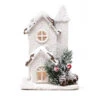 Maison De Noël En Bois Led 17 Cm -Déguisements Soldes casita navidena de madera led 17 cm 155520