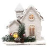 Maison De Noël En Bois Led 18 Cm -Déguisements Soldes casita navidena de madera led 18 cm 155522