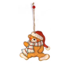 Pendentif De Noël En Bois 10 Cm