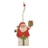 Pendentif Père Noël En Bois 13 Cm -Déguisements Soldes colgante papa noel de madera 13 cm 155508