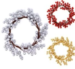 Couronne Décorative De Noël De 28 Cm De Différentes Couleurs