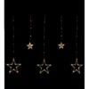 Rideau De Noël Avec 12 Étoiles Lumineuses -Déguisements Soldes cortina navidena con 12 estrellas luminosas 132001