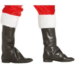 Couvre-Bottes Noires De Père Noël