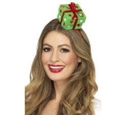 Diadème Avec Cadeau De Noël Vert