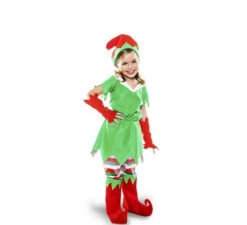 Déguisement Lutin Du Père Noël Fille
