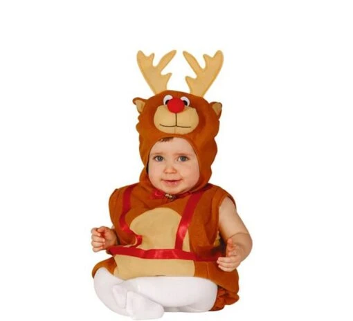 Déguisement De Renne De Noël Baby Pour Bébés 1 Déguisement De Renne De Noël Baby Pour Bébés -Déguisements Soldes disfraz de reno navideno baby para bebe 66124