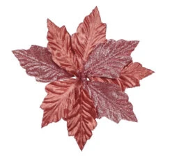 Fleur De Noël En Cuivre 22 Cms