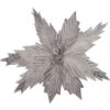 Fleur De Noël Argent 25 Cms -Déguisements Soldes flor de navidad plata de 25 cms 167669