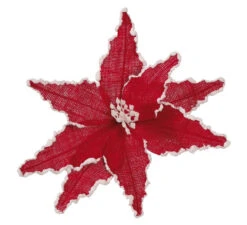 Fleur De Noël Rouge 30 Cm