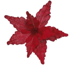Fleur De Noël Rouge 35 Cm