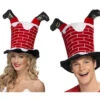 Chapeau Haut De Forme De Père Noël Dans Cheminée -Déguisements Soldes foto 38335SM