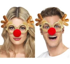 Lunettes Du Renne Rudolph Pour Noël