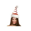 Bonnet De Père Noël Spirale Rouge Avec Des Étoiles -Déguisements Soldes foto 41128GUI