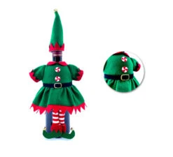 Couvre-bouteille Elfe De Noël 20x23 Cm