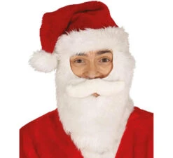 Casquette Avec Barbe Et Moustache De Père Noël