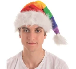 Chapeau Arc-en-Père Noël