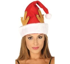 Casquette Du Père Noël Avec Des Cornes De Renne 43 Cm
