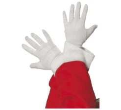 Gants De Père Noël Blancs