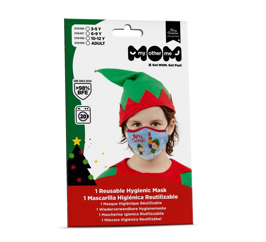 Les Enfants D'hygiène Masque De Noël Elfes 4 Les Enfants D'hygiène Masque De Noël Elfes – Image 2