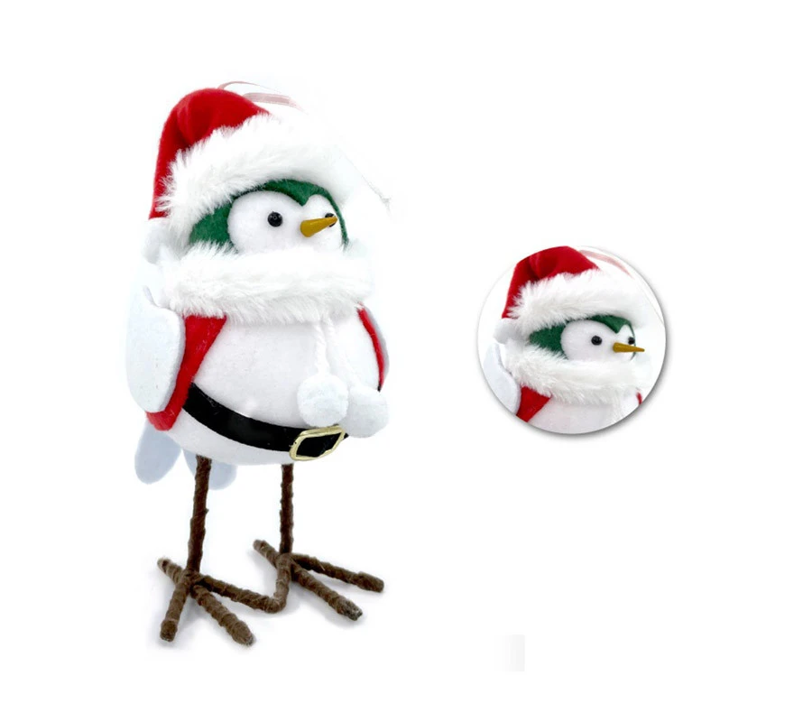 Poupée D'oiseau Blanc De Noël De 18 Cm 3 Poupée D'oiseau Blanc De Noël De 18 Cm