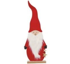 Père Noël En Bois 75 Cm Tabletop