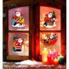 Assortiment De Stickers Fenêtre Père Noël En 12 Modèles De 30 Cm -Déguisements Soldes pegatina ventana navidad papa noel surtida en 12 modelos de 30 cm 193632