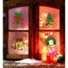 Stickers Vitrine Noël Assortis En 4 Modèles De 18 Cm -Déguisements Soldes pegatina ventana navidad surtidas en 4 modelos de 18 cm 193626