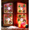 Lot De 5 Stickers Vitrine Noël Avec Visage De Père Noël Assortis En 4 Modèles De 13 Cm -Déguisements Soldes set de 5 pegatinas ventana navidad con cara papa noel surtidas en 4 modelos de 13 cm 193624